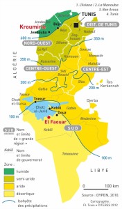 Situation géographique d'El Faouar