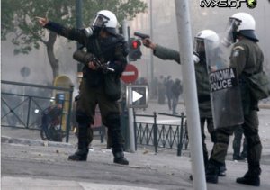 during a demonstration